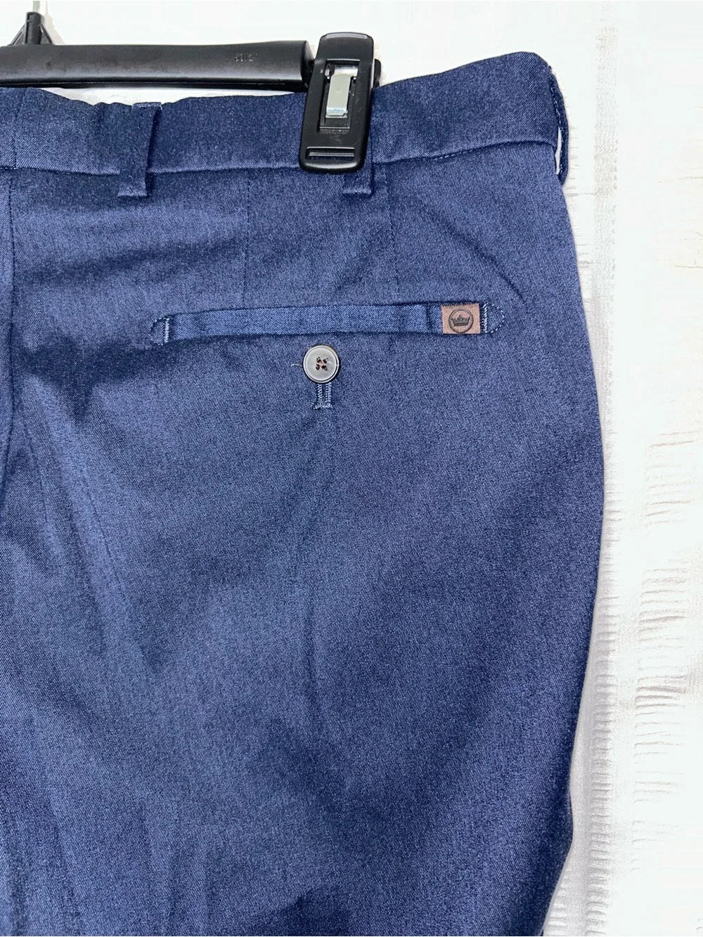 Peter Millar EB66 Pants Men's Size 34x32 Navy Trousers Performance Logo Back